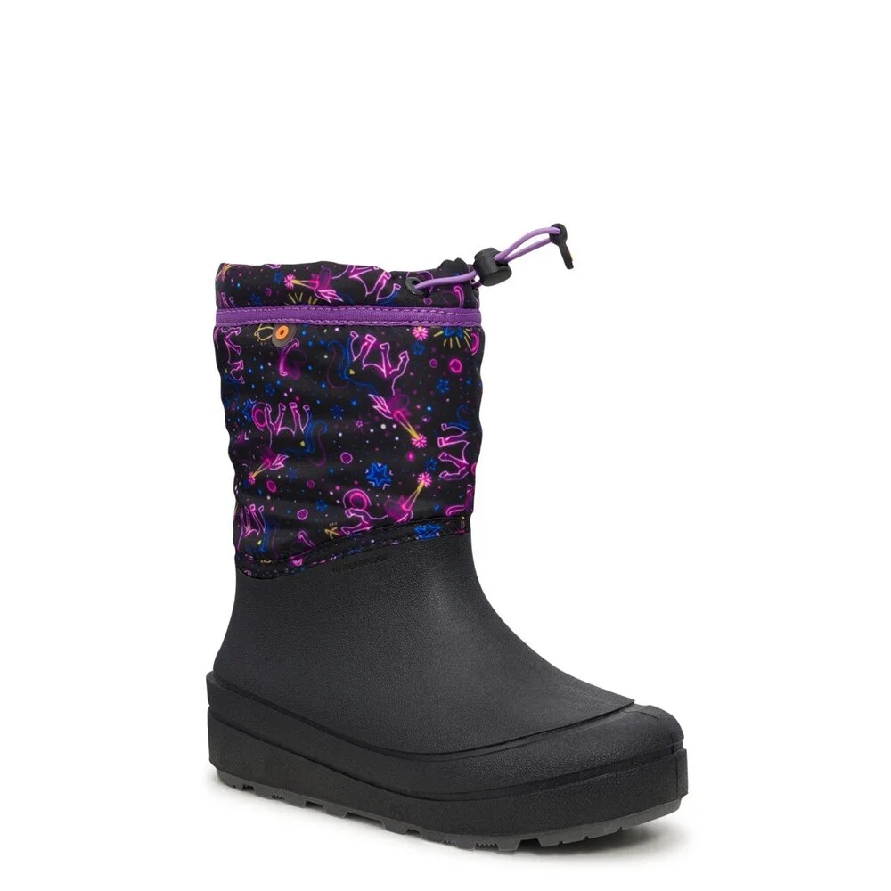 Bogs Snow Shell Kids 5 Purple Multi Neon Unicorn Waterproof Winter Boot RHS6493